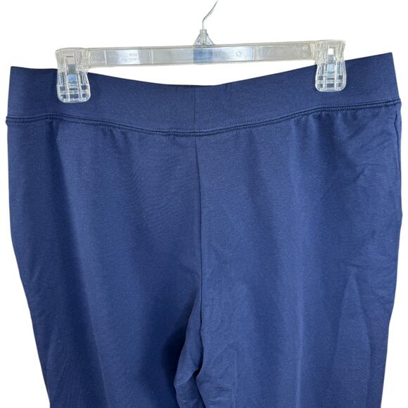 Denim & Co. Petite Easywear French Terry Pant Navy Medium PETITE NWOT Stretch - Picture 5 of 10